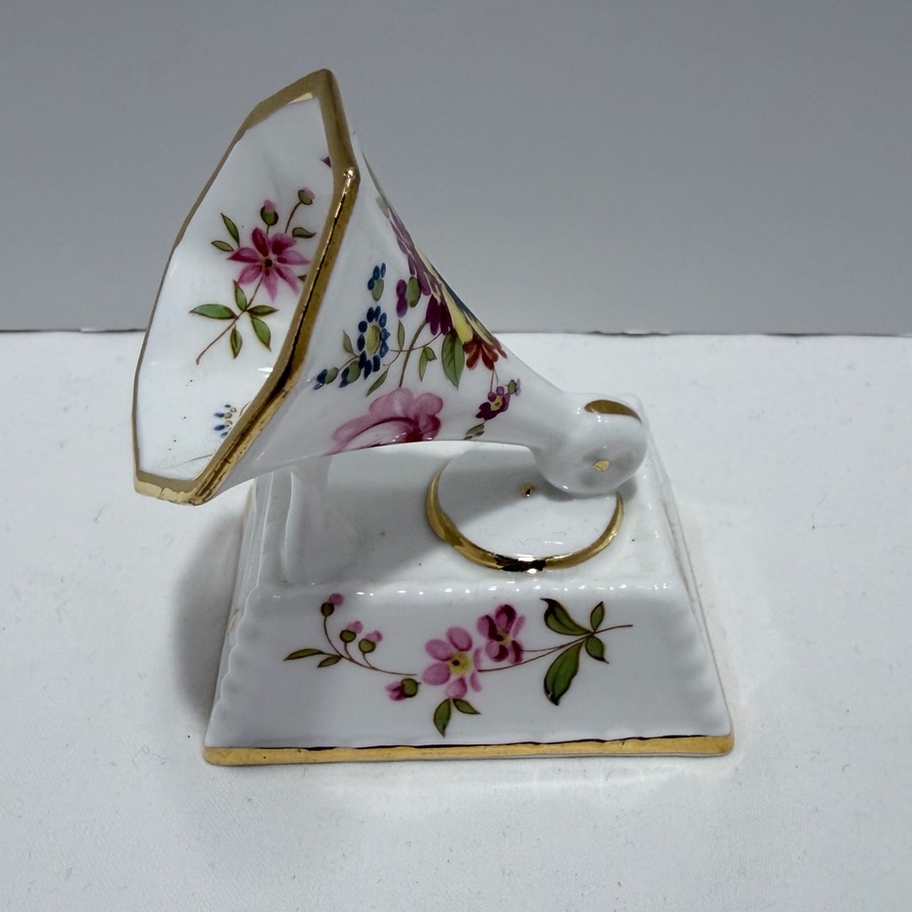 Vintage Hammersley Fine Bone China Gramophone